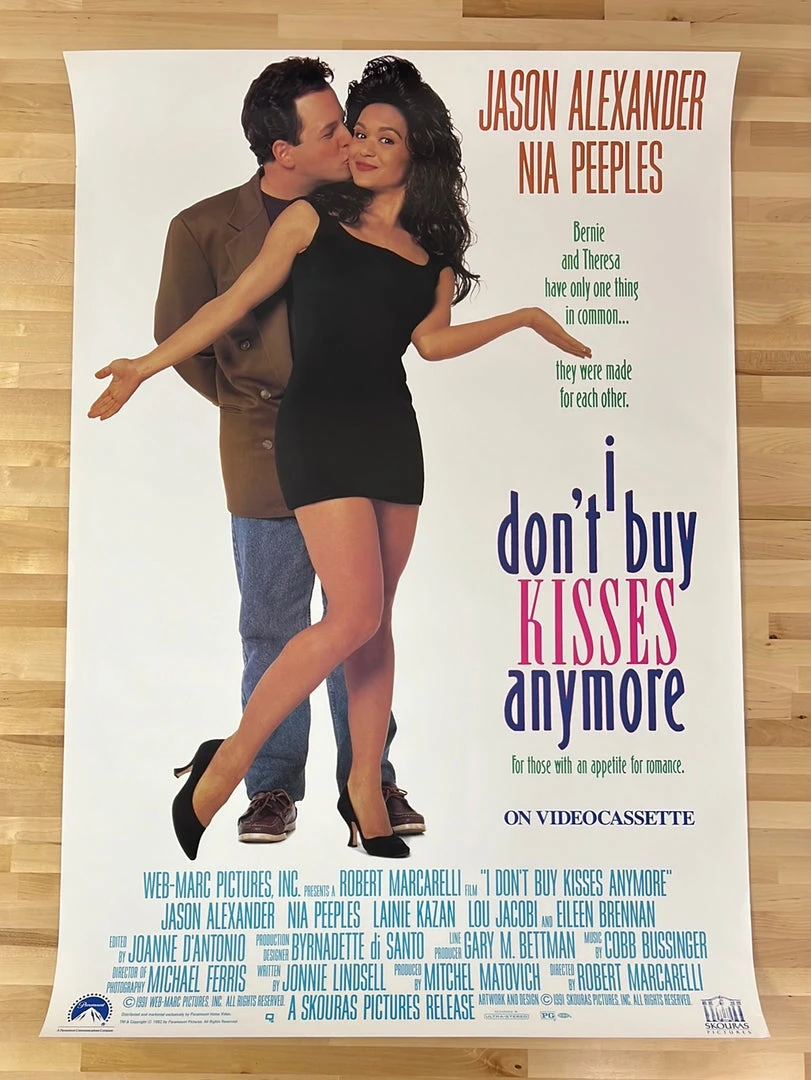 Sold Out Posters I Don't Buy Kisses Anymore - 1991 Video Promo Movie Poster Original Vintage Movie/TV Posters 4 Sold Out Posters I Don't Buy Kisses Anymore - 1991 Video Promo Movie Poster Original Vintage Movie/TV Posters