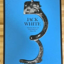Gig Posters Jack White - 2012 Alan Hynes Poster Tulsa, OK Cain's