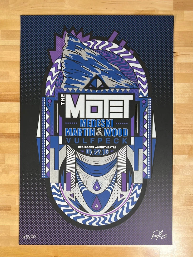 Motet - 2016 Derek Perez Poster Morrison, CO Red Rocks 4 Motet - 2016 Derek Perez Poster Morrison, CO Red Rocks