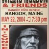 Willie Nelson - 2004 Franks Brothers 5/22 Poster Bangor, ME Gig Posters