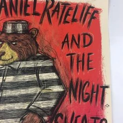 Nathaniel Rateliff And The Night Sweats - 2015 Dan Grzeca Poster Chicago, IL Par