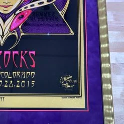 Widespread Panic - 2015 Jeff Wood Poster Red Rocks Morrison, CO FRAMED