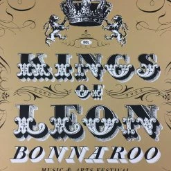 Sold Out Posters Kings Of Leon - 2010 Kilroe Ibanez Bonnaroo Poster Music Festival