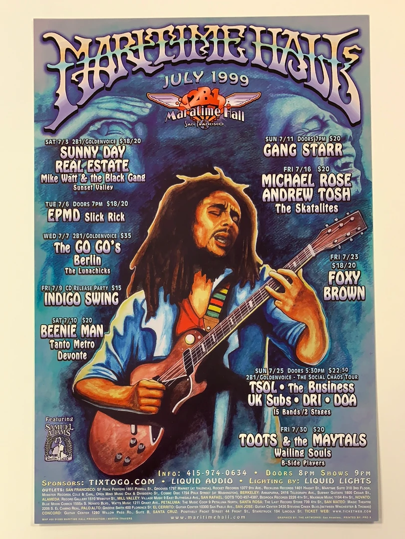 The Artworks MHP 69 Berlin, Go Go's - 1999 Poster Maritime Hall San Fran 1st 4 The Artworks MHP 69 Berlin, Go Go's - 1999 Poster Maritime Hall San Fran 1st