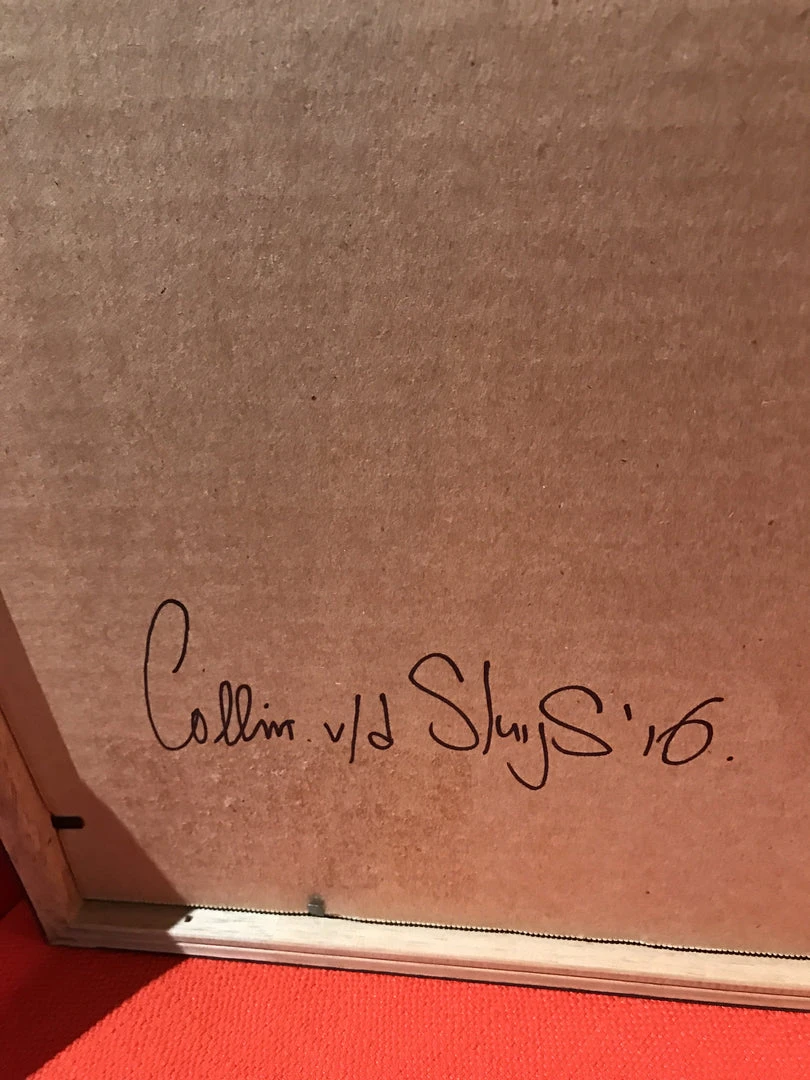 Untitled 15 - 2016 Collin Van Der Sluijs Original Painting FRAMED Signed 6 Untitled 15 - 2016 Collin Van Der Sluijs Original Painting FRAMED Signed