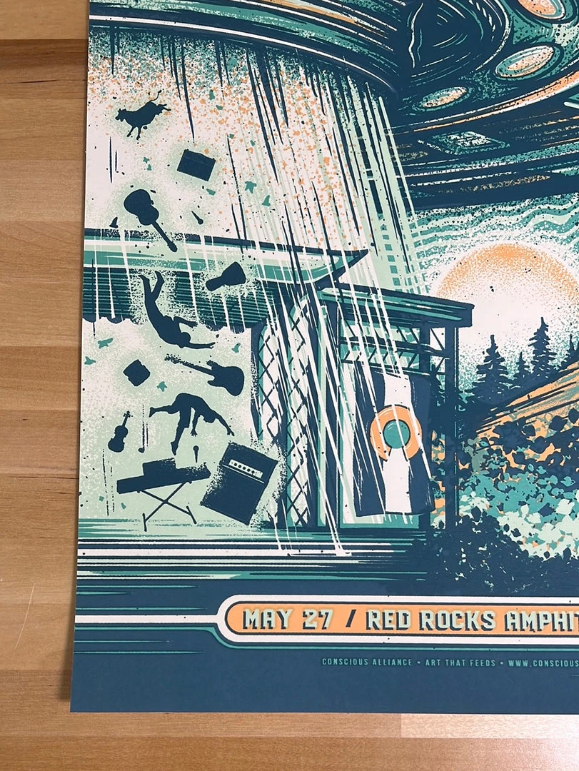 Half Hazzard Press The Disco Biscuits - 2018 Half Hazard Poster Red Rocks Morrison, CO 8 Half Hazzard Press The Disco Biscuits - 2018 Half Hazard Poster Red Rocks Morrison, CO