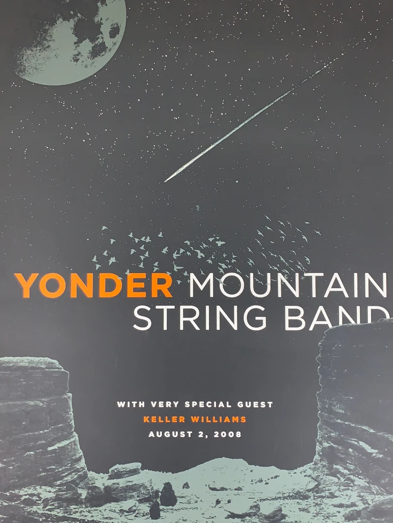 Yonder Mountain String Band - 2008 Anthem Branding Poster Red Rocks Morrison, CO 3 Yonder Mountain String Band - 2008 Anthem Branding Poster Red Rocks Morrison, CO