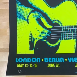 Eric Clapton - 2019 Scrojo Poster European Tour Gig Posters