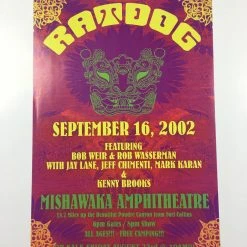 Sold Out Posters Ratdog - 2002 Poster Bellvue, CO Mishawaka Amphitheater