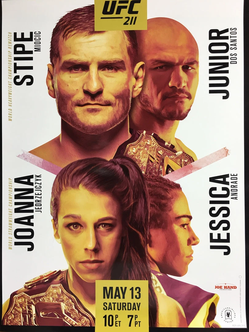 Sold Out Posters UFC 211 - 2017 Poster- Miocic Vs Dos Santos 3 Sold Out Posters UFC 211 - 2017 Poster- Miocic Vs Dos Santos
