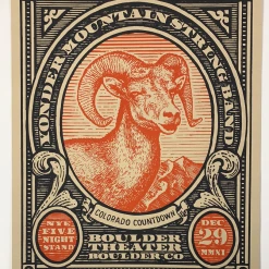 Yonder Mountain String Band - 2011 Johnny Sampson Poster Boulder, CO N3