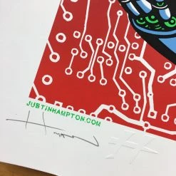 Queens Of The Stone Age - 2008 Justin Hampton Poster Winnipeg, CAN Burton Cummin Gig Posters