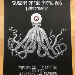 Queens Of The Stone Age - 2003 Emek Poster Jacksonville Marquee