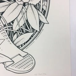 Reclaim, Erode - 2015 Justin Santora Poster Art Print Line Variant