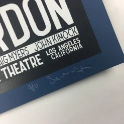 Gig Posters Mike Gordon - 2016 Justin Santora Poster Los Angeles, CA Fonda Theater