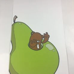 Pear Bear - 2008 Mike Budai Poster Art Print Art Prints
