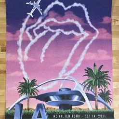 Sold Out Posters Rolling Stones - 2021 Poster No Filter Tour Los Angeles, CA 10/14 Gig Posters