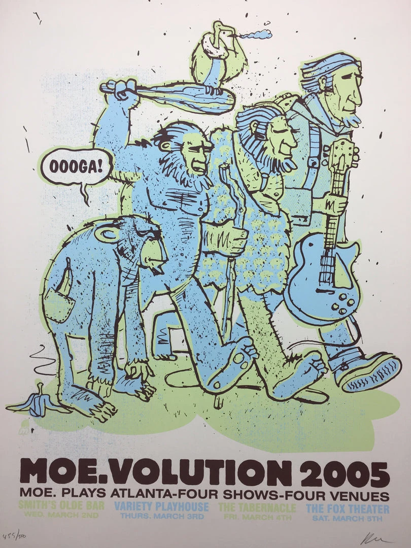 Moe. - 2005 Methane Studios Poster Atlanta, GA Volution 3 Moe. - 2005 Methane Studios Poster Atlanta, GA Volution