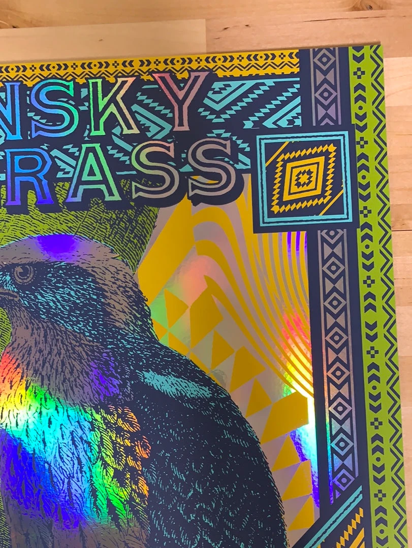 Greensky Bluegrass - 2019 Status Serigraph Poster Red Rocks, Morrison, CO FOIL Colorado 6 Greensky Bluegrass - 2019 Status Serigraph Poster Red Rocks, Morrison, CO FOIL Colorado