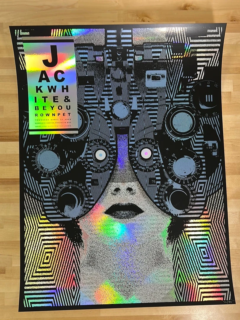 Gig Posters Jack White - 2022 The Silent Giants Poster Brooklyn, New York X/83 4 Gig Posters Jack White - 2022 The Silent Giants Poster Brooklyn, New York X/83