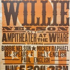 Gig Posters Willie Nelson - 2011 Hatch Show Print 6/5 Poster Orange Beach, Alabama