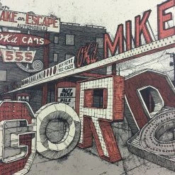 Mike Gordon - 2015 Landland Poster Chicago, IL Vic Theater