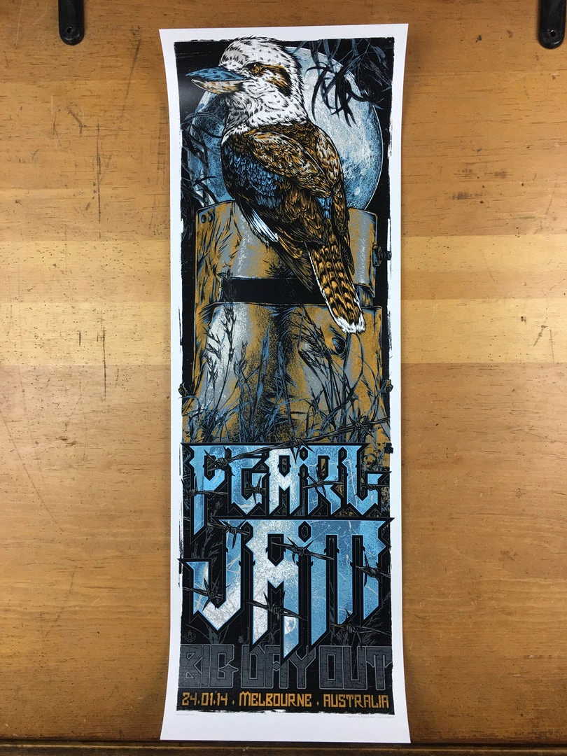 Pearl Jam - 2014 Rhys Cooper Poster Melbourne, AUS Flemington Racecourse 5 Pearl Jam - 2014 Rhys Cooper Poster Melbourne, AUS Flemington Racecourse