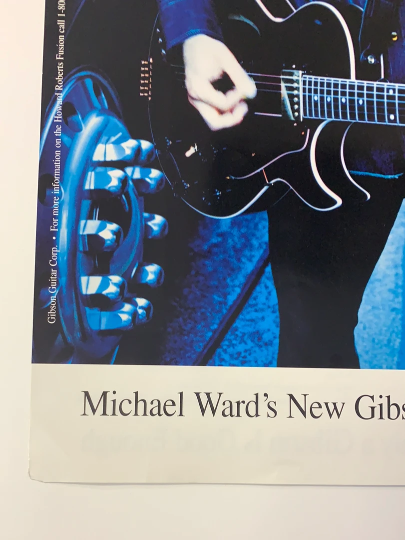 Michael Halsband The Wallflowers - Michael Ward Double Sided Poster Gibson Guitar USA 8 Michael Halsband The Wallflowers - Michael Ward Double Sided Poster Gibson Guitar USA