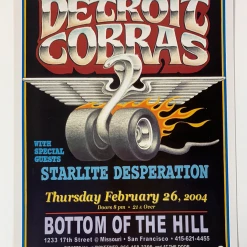 Detroit Cobras - 2004 Gary Grimshaw Poster San Francisco, CA Gig Posters