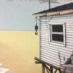 Ray LaMontagne - 2016 Justin Santora Poster Charlotte, NC Metro Credit Amphithea