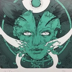 Pig Lady - 2008 John Dyer Baizley Poster Teal Art Prints