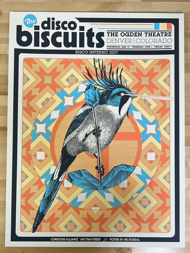 The Disco Biscuits - 2017 Nic Bogdal Poster Denver, CO Ogden 4 The Disco Biscuits - 2017 Nic Bogdal Poster Denver, CO Ogden