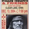 Willie Nelson - 2004 Franks Brothers 12/13 Poster Clear Lake, IA Gig Posters