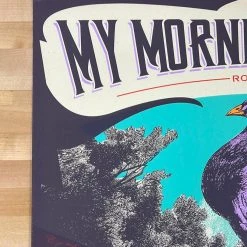 My Morning Jacket - 2015 Status Serigraph Poster Roll Call Peacock Gig Posters
