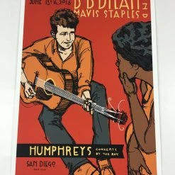 Bob Dylan - 2016 Scrojo Poster San Diego, CA Humphrey's By The Bay Gig Posters