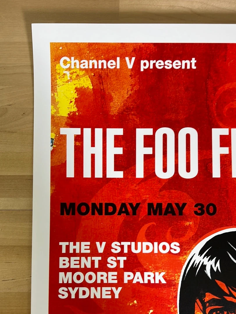 Foo Fighters - 2005 Craig Phillips Poster Sydney, Australia Moore Park 5 Foo Fighters - 2005 Craig Phillips Poster Sydney, Australia Moore Park