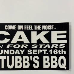 Gig Posters Cake - 2001 Jared Connor Poster Austin, TX Stub's BBQ 9 Gig Posters Cake - 2001 Jared Connor Poster Austin, TX Stub's BBQ