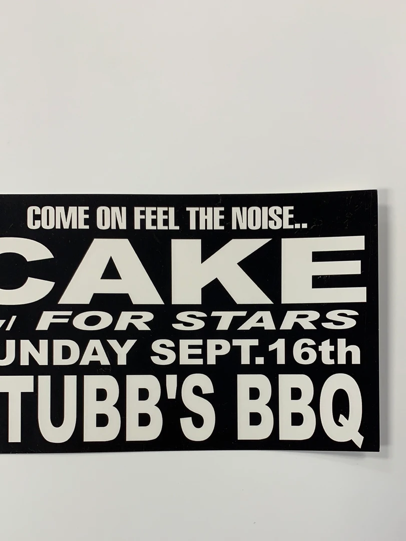 Gig Posters Cake - 2001 Jared Connor Poster Austin, TX Stub's BBQ 6 Gig Posters Cake - 2001 Jared Connor Poster Austin, TX Stub's BBQ