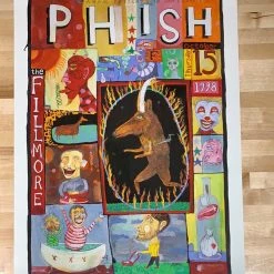 Phish - 1998 Poster Joel Elrod Fillmore Auditorium San Fran 1st Gig Posters