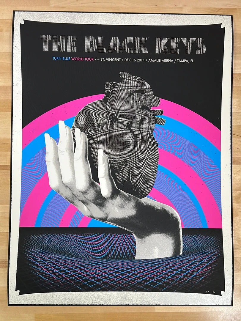 The Silent Giants The Black Keys - 2014 The Silant Giants Poster Tampa Amalie Arena Gig Posters 4 The Silent Giants The Black Keys - 2014 The Silant Giants Poster Tampa Amalie Arena Gig Posters