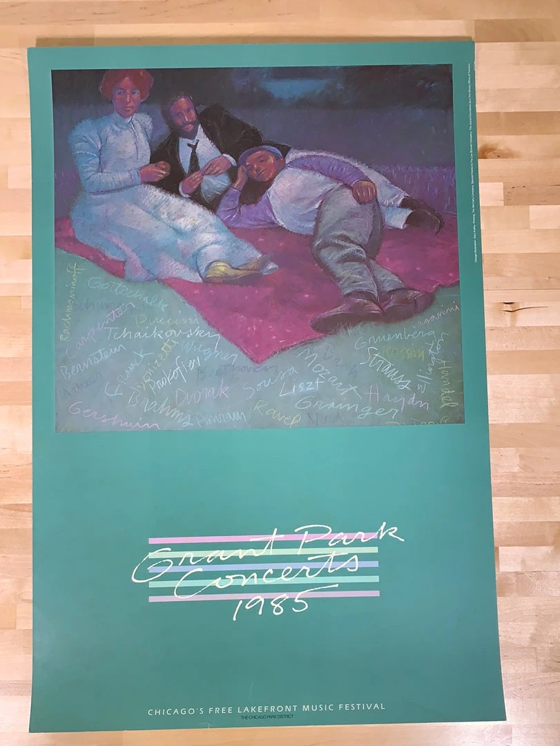 Sold Out Posters Grant Park Concerts - 1985 Lakefront Poster Chicago, IL Original Vintage 4 Sold Out Posters Grant Park Concerts - 1985 Lakefront Poster Chicago, IL Original Vintage