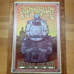 Crossroads Guitar Festival - 2010 Poster Birch Panel Wood Edition Ron Donovan Eric Clapton