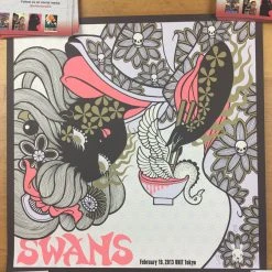 Gig Posters Swans - 2013 Junko Mizuno Poster Tokyo, Japan Unit Tokyo 9 Gig Posters Swans - 2013 Junko Mizuno Poster Tokyo, Japan Unit Tokyo