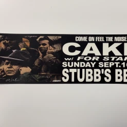 Gig Posters Cake - 2001 Jared Connor Poster Austin, TX Stub's BBQ