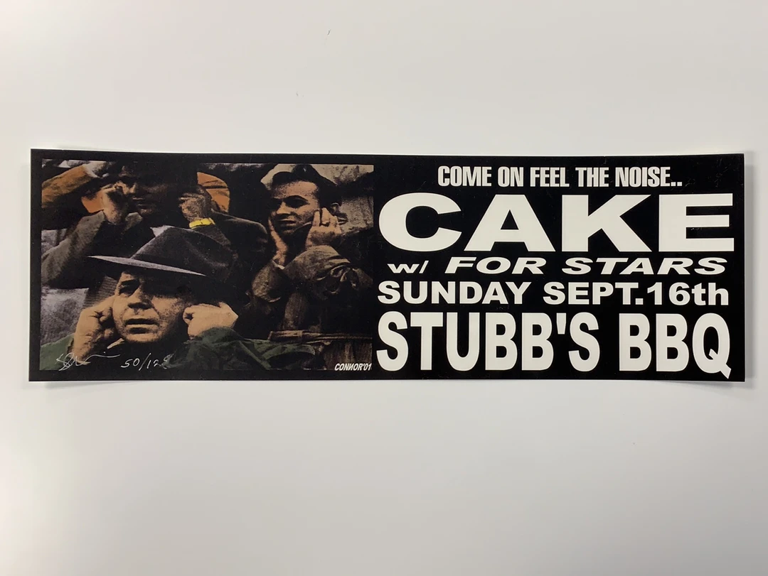 Gig Posters Cake - 2001 Jared Connor Poster Austin, TX Stub's BBQ 3 Gig Posters Cake - 2001 Jared Connor Poster Austin, TX Stub's BBQ