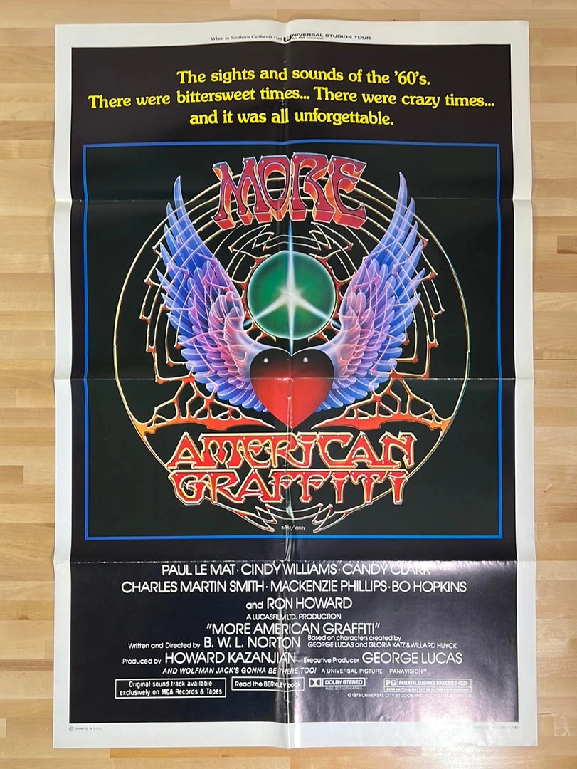 Sold Out Posters Movie/TV Posters More American Graffiti - 1979 Original One Sheet Poster Movie Cinema 4 Sold Out Posters Movie/TV Posters More American Graffiti - 1979 Original One Sheet Poster Movie Cinema