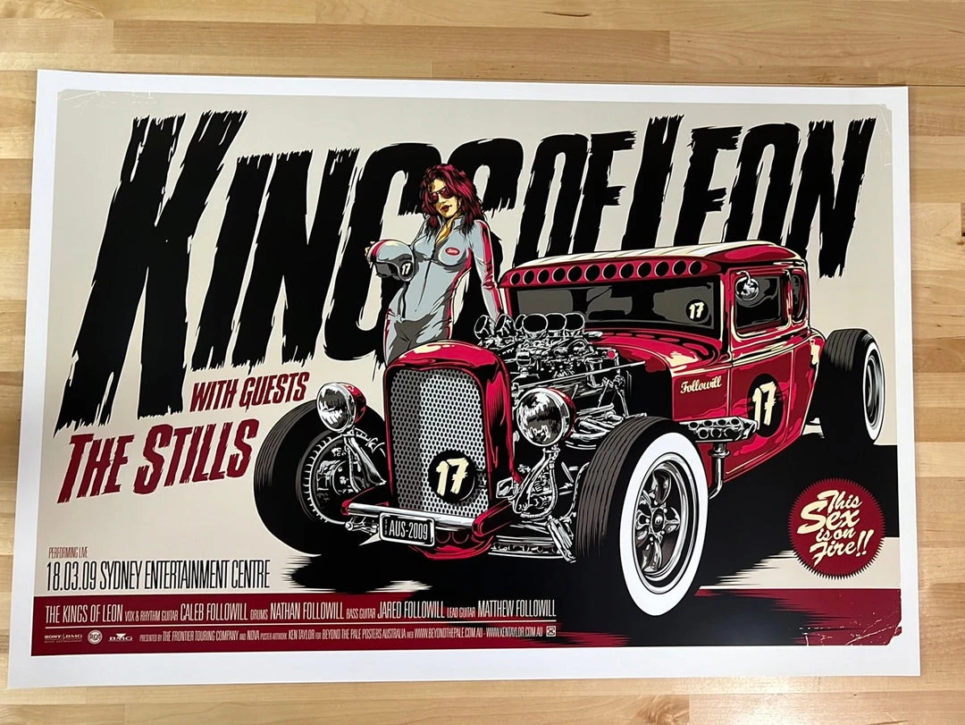 Kings Of Leon - 2009 Ken Taylor Poster Sydney, AUS 4 Kings Of Leon - 2009 Ken Taylor Poster Sydney, AUS