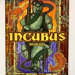 Incubus - 2001 Gregg Gordon Poster The Warfield Theatre San Fran 1st Gig Posters