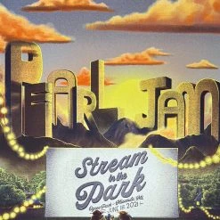 Railey Bace Prints Pearl Jam - 2021 Bailey Race Poster Missoula, MT Streaming AP Gig Posters