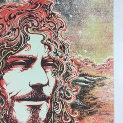 Robert Plant - 2015 Miles Tsang Poster Cary, NC Booth Amphitheater VARIANT